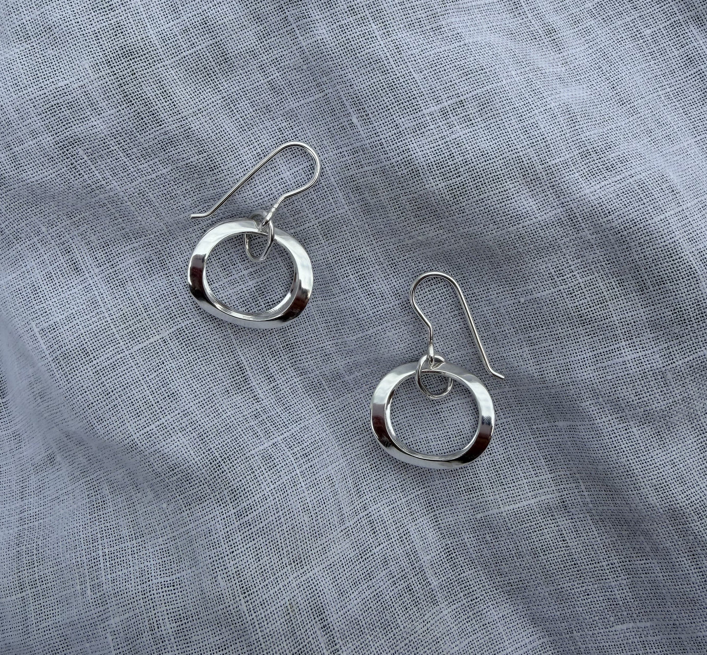 Double Circle Hook Earrings