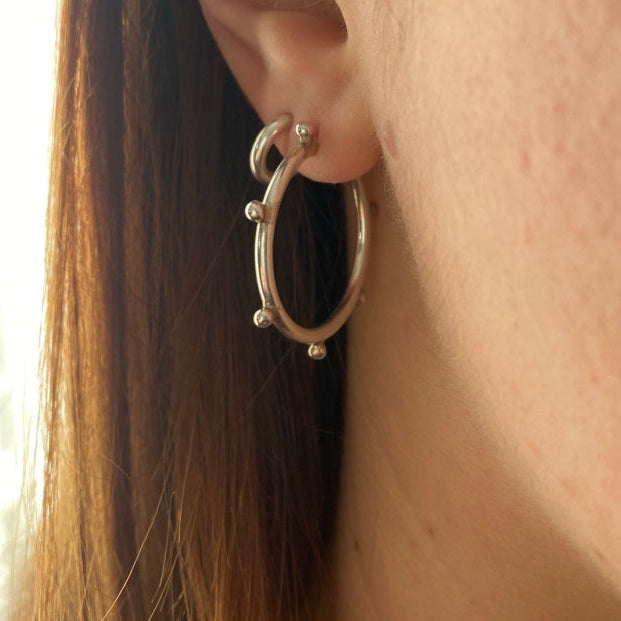 Large Dottie Hoop Earrings