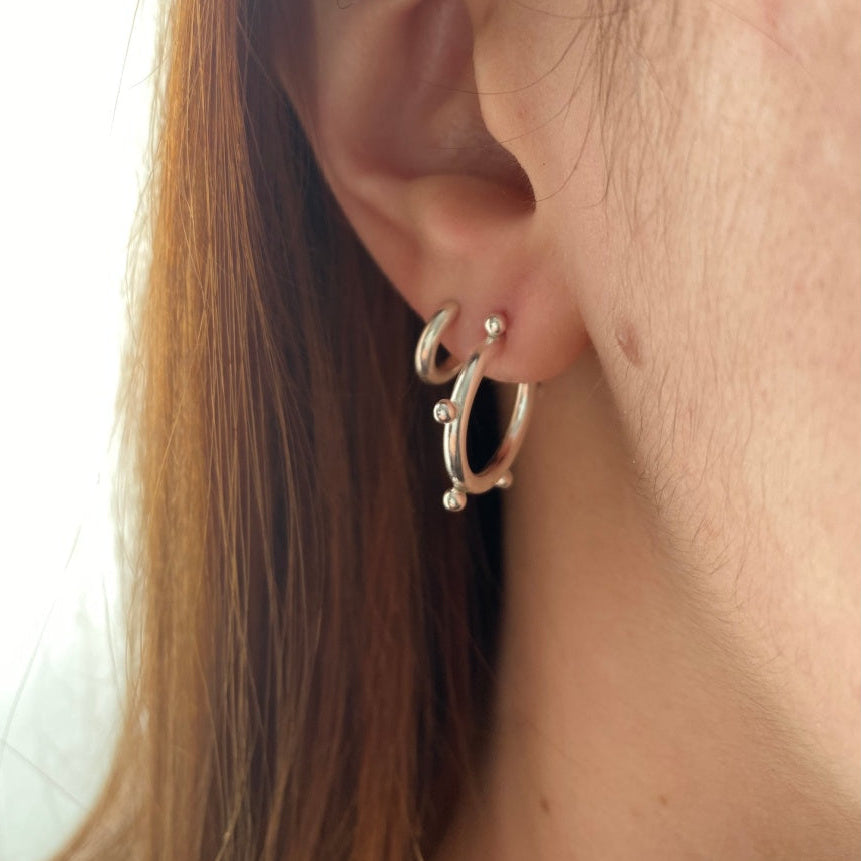 Small Dottie Hoop Earrings