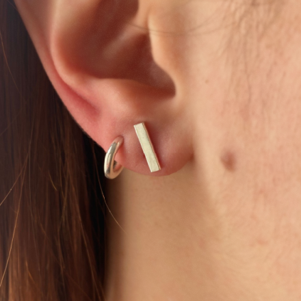 Bar Stud Earrings