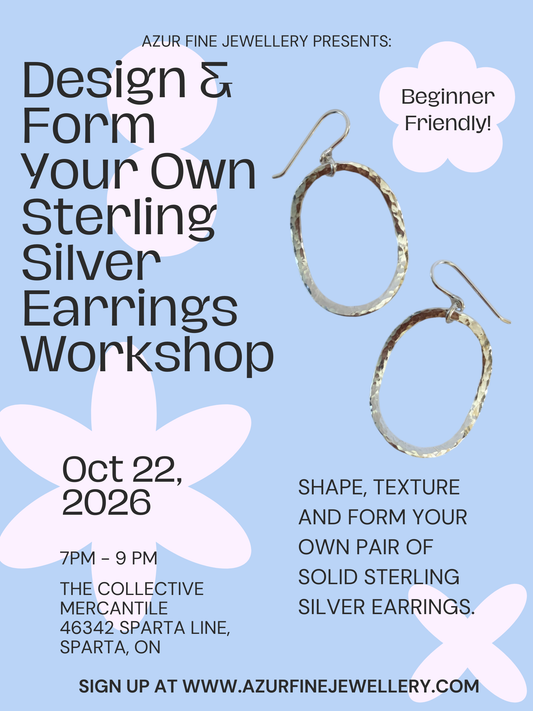 Design & Form Your Own Sterling Silver Earrings Workshop