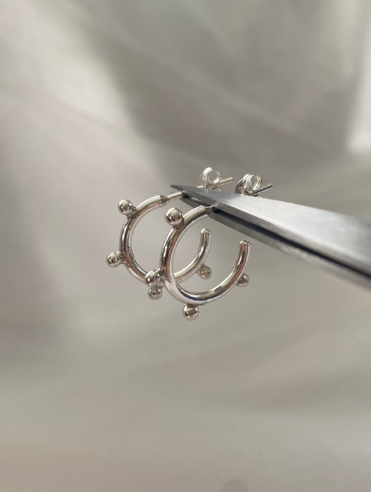 Large Dottie Hoop Earrings