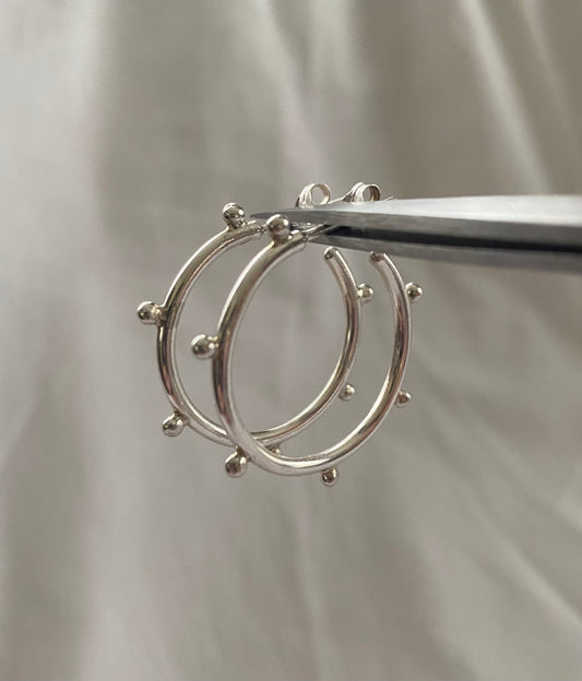 Large Dottie Hoop Earrings