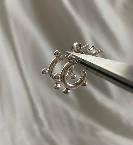 Micro Dottie Hoop Earrings